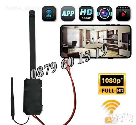 Шпионска мини безжична WiFi IP камера модул за вграждане с микрофон, снимка 2 - IP камери - 49693520