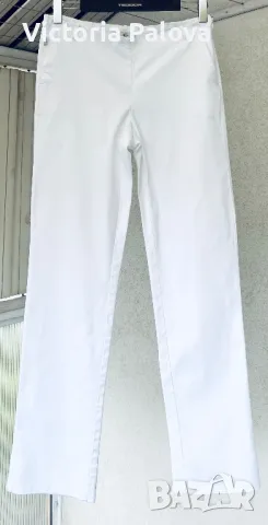 Италианска модна къща CHERRUTI 1881 бял панталон, снимка 3 - Панталони - 50408534