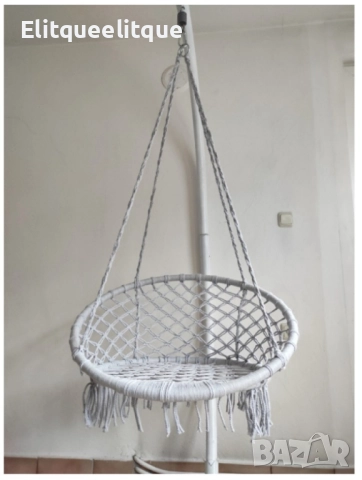 Висяща градинска люлка с възглавница, снимка 9 - Градински мебели, декорация  - 52279438