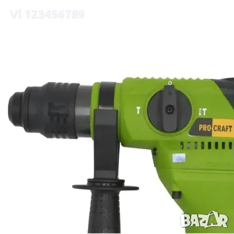 Pro Craft Електрически перфоратор със скорост 1100 об./мин, 8J,5300 удара/мин, снимка 6 - Бормашини - 53854222