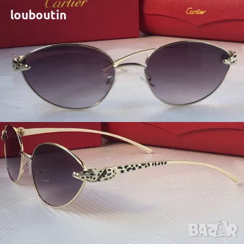 Cartier 2024  дамски слънчеви очила елипса кръгли овални, снимка 5 - Слънчеви и диоптрични очила - 48003086
