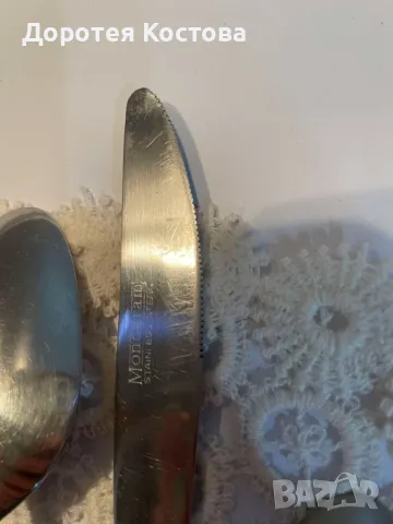 Красиви прибори MONOGRAM от Англия с рози и керамични дръжки, снимка 15 - Антикварни и старинни предмети - 48200318