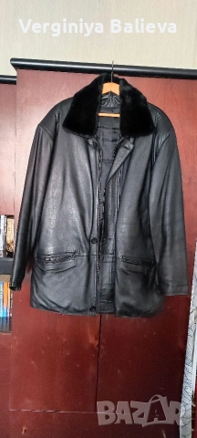 Мъжко яке от естествена кожа