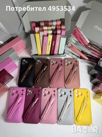 Rhode калъф + Rhode гланц за iPhone | Rhode Case + Lip Gloss оригинални Всички модели и цветове, снимка 3 - Калъфи, кейсове - 56138589
