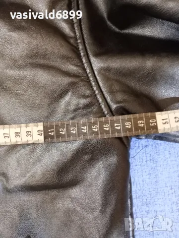 Черно дамско кожено яке , снимка 10 - Якета - 48637475