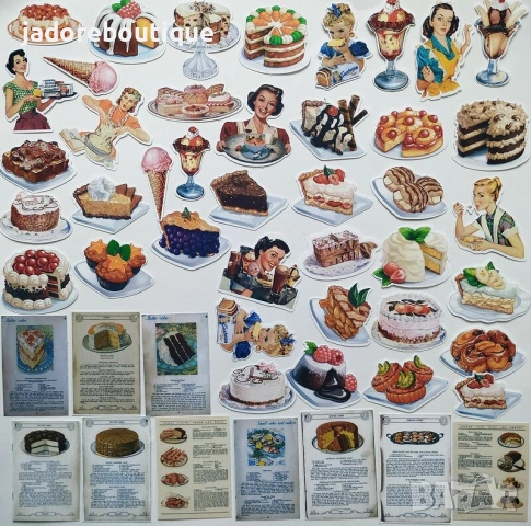 Дизайнерски скрапбук стикери различни теми Париж/ Италия/ Печива/ Къмпинг и други, снимка 8 - Други - 42532827