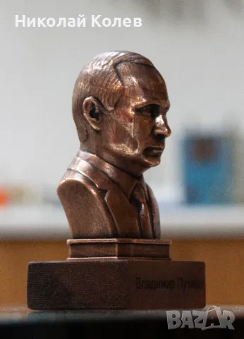Бюст на Владимир Путин.Медна галванопластика., снимка 4 - Други ценни предмети - 47786514