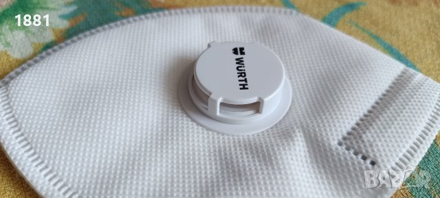 Професионална защитна противопрахова маска с клапа WURTH клас FFP1 за многократна употреба.3 бр.Нови, снимка 5 - Други инструменти - 42007292