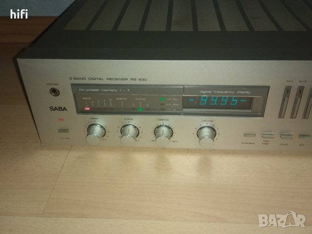 Стерео ресивър Saba RS-930 2x50w, снимка 4 - Ресийвъри, усилватели, смесителни пултове - 35984787