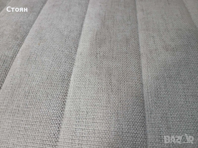 Светло сива табуретка от плат, снимка 6 - Дивани и мека мебел - 53868626
