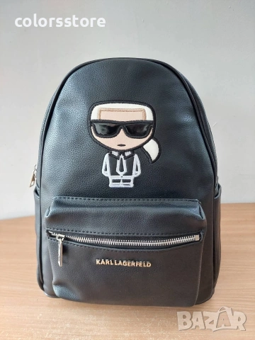 Черна раница Karl Lagerfeld- SD43, снимка 5 - Раници - 39661944