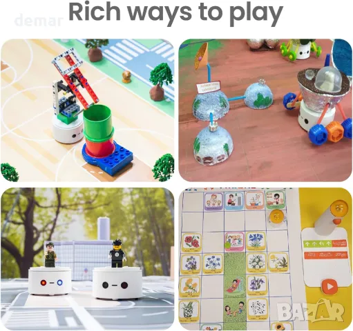 Робот MatataStudio за деца на възраст 4-10 години, програмируем робот, снимка 6 - Образователни игри - 47705677