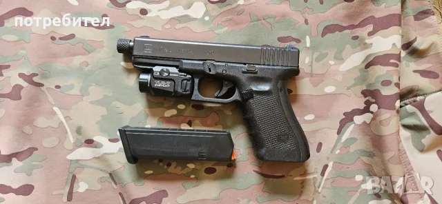 glock 17 gen 4 с резба, снимка 7 - Бойно оръжие - 55776929