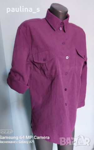 Лилава дънкова риза "Canda" for C&A / голям размер , снимка 1 - Ризи - 35832778