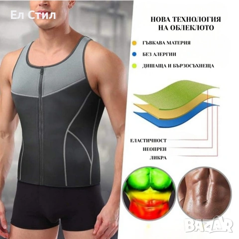 Оформящо спортно облекло за мъже със сауна ефект, снимка 6 - Други - 53586040