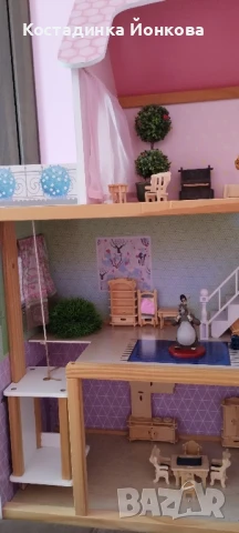 дървена къща за кукли, снимка 3 - Образователни игри - 51090749