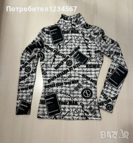 Ново зимно яке Alessa XS-S с естествен косъм и блуза, снимка 4 - Якета - 53455640