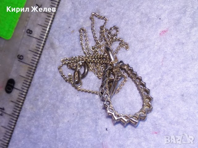 СРЕБЪРЕН СКЪПОЦЕНЕН ВИНТИДЖ АРТ МЕДАЛЬОН СРЕБРО 925 с ПОСРЕБРЕНА ВЕРИЖКА от НЕРЪЖДАЕМА СТОМАНА 38512, снимка 15 - Колиета, медальони, синджири - 41472394