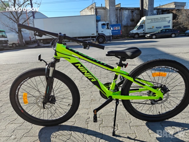 PASSATI Алуминиев велосипед 24" NINJA жълт, снимка 9 - Велосипеди - 53830681