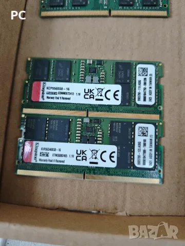 2x16GB DDR5 5600 Kingston SO-DIMM лаптоп