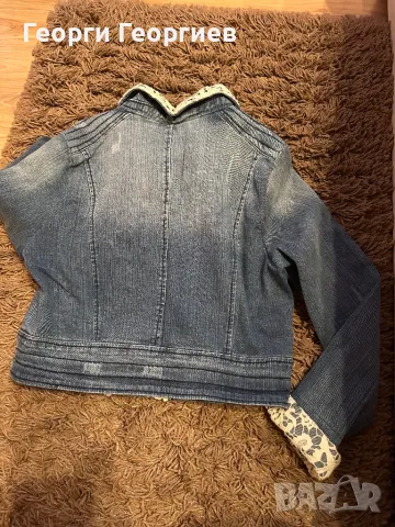 Уникално дънково яке с дантела , снимка 5 - Якета - 49518081