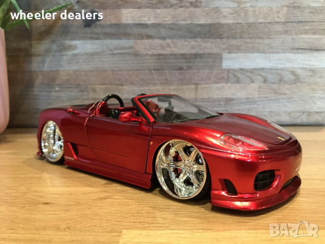 Метална количка Hot Wheels Ferrari 360 Spider 1/24 Dropstars Custom 