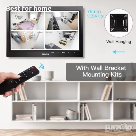 10,1-инчов малък преносим монитор от BHVNA, снимка 5 - Аксесоари и консумативи - 49019813