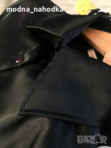 Черна риза GLAM THERAPY, снимка 6 - Ризи - 36368557