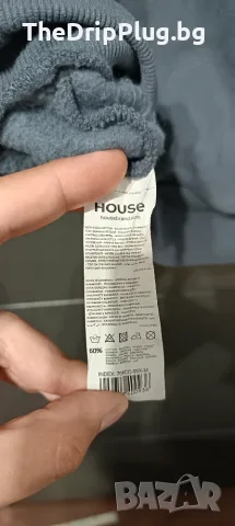 House мъжки суичър размер М с камъчета сив oversized , снимка 6 - Суичъри - 56215747