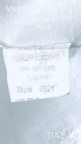 Бяла ленена рокля PIAZZA ROMA Италия, снимка 11 - Рокли - 49875164