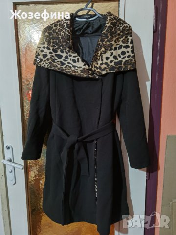 Стилно италианско палто с яка от окраска на ягуар James iakeland, снимка 3 - Палта, манта - 39343888