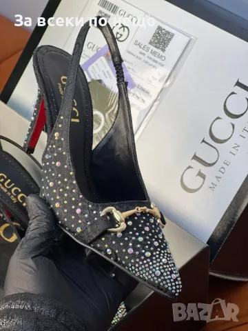 Gucci Дамски Обувки На Ток Гучи - 2 Налични Цвята Код E220, снимка 7 - Дамски обувки на ток - 50411528