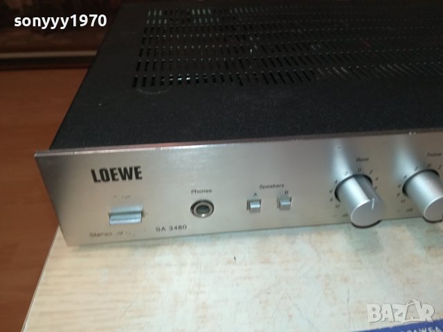 LOEWE SA3480 STEREO AMPLIFIER-ВНОС SWISS LNV0907231157, снимка 2 - Ресийвъри, усилватели, смесителни пултове - 41494346