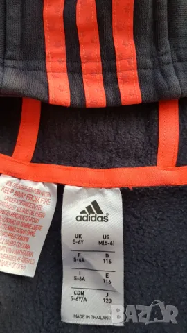 Детски суичър Adidas 5-6 години, снимка 2 - Детски Блузи и туники - 48352270