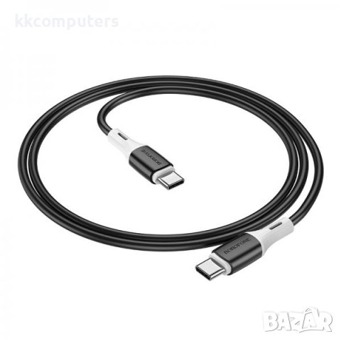 Borofone Type-C Type-C, Кабел, 60W, 3.0A ,1m BX79 / Черен / Баркод : 2402290, снимка 3 - USB кабели - 40397908