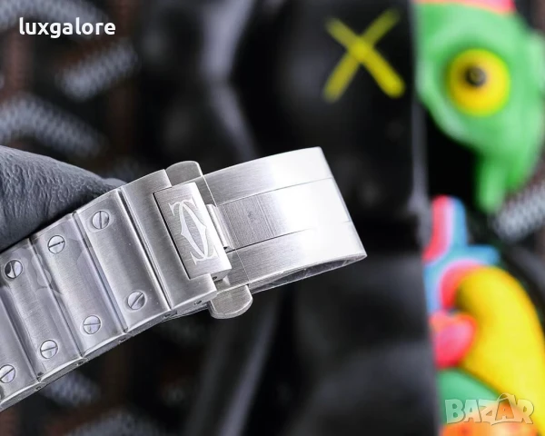 Мъжки часовник Cartier Santos de Cartier с автоматичен механизъм, снимка 7 - Мъжки - 51399360