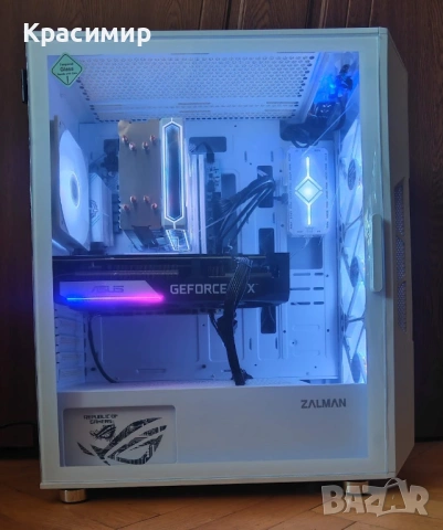Геймърски компютър Ryzen 5600x, GeForce RTX 3060ti,32gb ddr4,1tb nvme