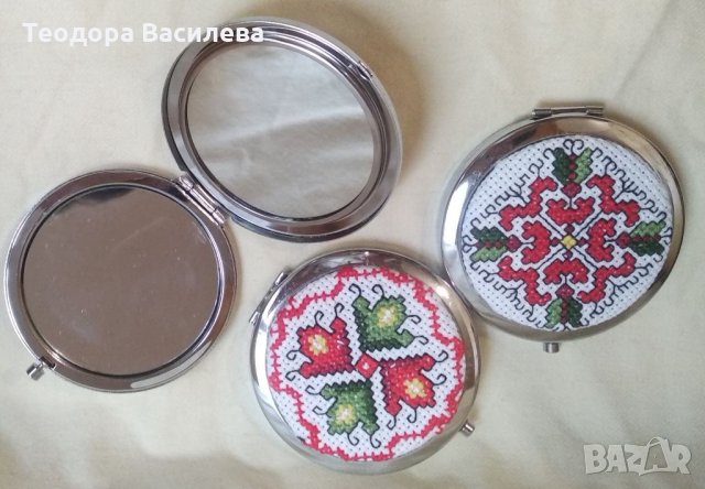 Огледалце с ръчна бродерия, снимка 2 - Други - 34744470
