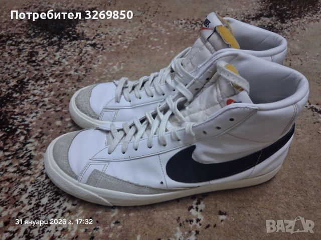 Маратонки Nike blazer номер 44,5 ( 28.5 см.), снимка 10 - Маратонки - 53296790