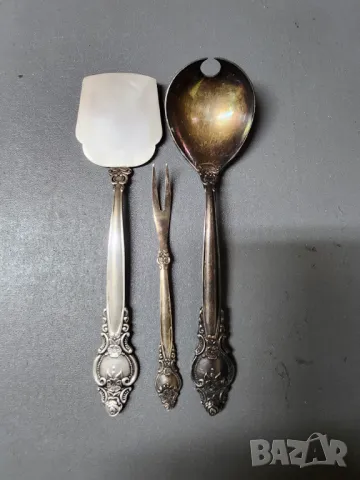 прибори от мелхиор, от мод."Троянда"= "Роза", от СССР, отделни редки бройки - лопатка, виличка, лъжи