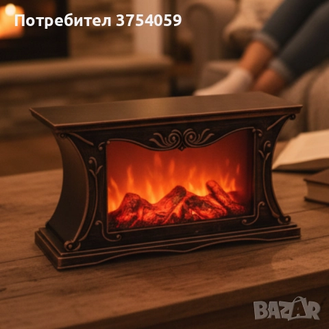Декоративна LED камина с реалистичен ефект на пламък и жарава, снимка 5 - Декорация за дома - 52237175