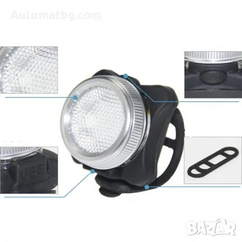 Фар и стоп за велосипед Automat, 2392, снимка 4 - Аксесоари за велосипеди - 49154145