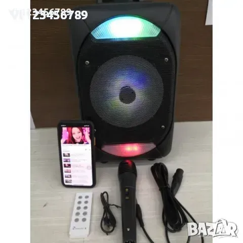 КАРАОКЕ ТОНКОЛОНА KTS-1078B +1 МИКРОФОН, BLUETOOTH, FM РАДИО , снимка 2 - Bluetooth тонколони - 49339479