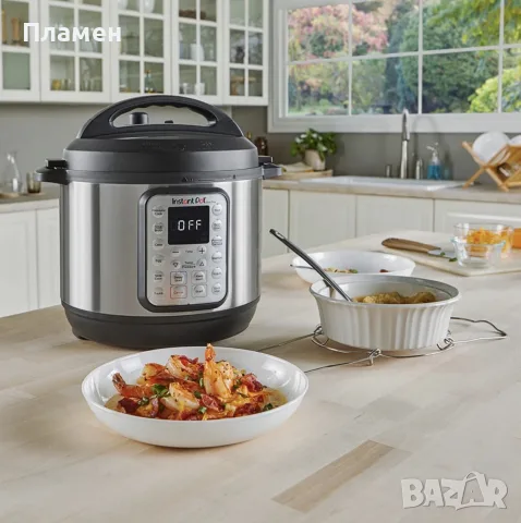 МУЛТИКУКЪР INSTANT POT DUO 8L – 1200W – 13 ПРОГРАМИ – ИНОКС

ЧИСТО НОВ, НЕИЗПОЛЗВАН!, снимка 8 - Мултикукъри - 55885658