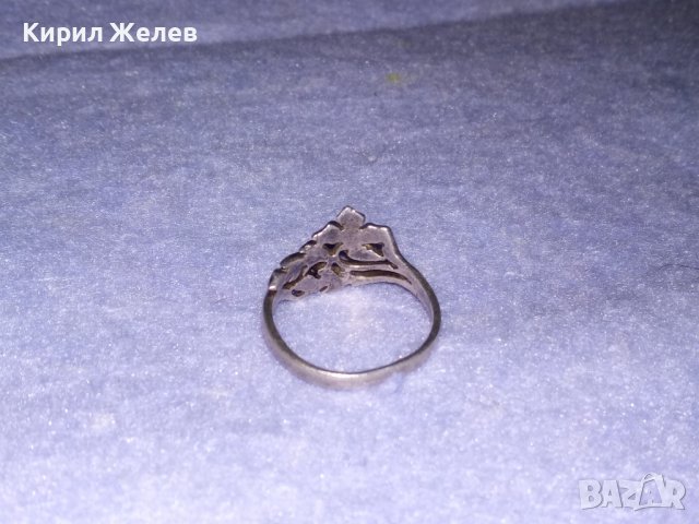 СТАРИНЕН ФЛОРАЛЕН СРЕБЪРЕН АР НУВО ПРЪСТЕН ВИСОКА ПРОБА СРЕБРО МАЙСТОРСКА АЖУРНА ИЗРАБОТКА 35017, снимка 13 - Антикварни и старинни предмети - 39460973