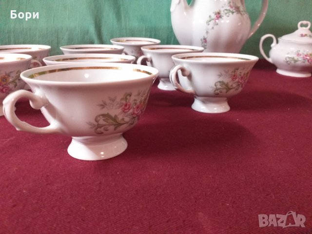 Фин Порцелан к-т за чай, снимка 8 - Чаши - 34496444