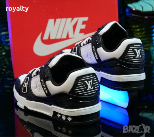 Мъжки Сникърси Louis Vuitton Цвят- Бяло и черно, снимка 2 - Маратонки - 51631067