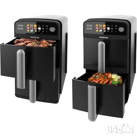 Еър фрайър Cecotec Cecofry DuoLevel 10, 10L, 2400W, снимка 5 - Фритюрници - 56075675