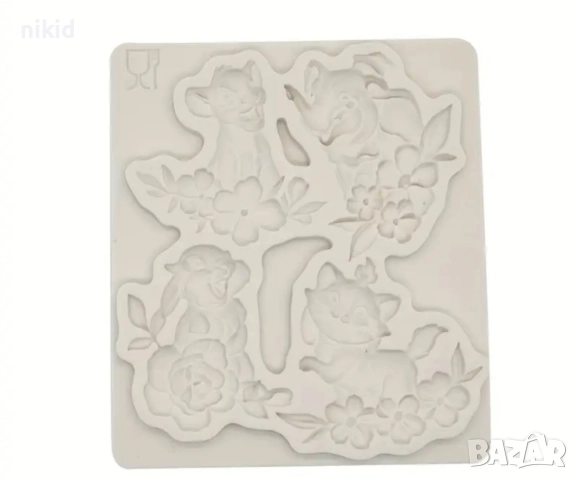 Симба лъв от Цар Лъв Дъмбо Слон Заек Бамби Коте Мари дисни силиконов молд форма фондан декор украса, снимка 2 - Форми - 52138006