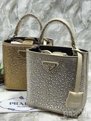 чанти с камъни prada , снимка 4 - Чанти - 50745497